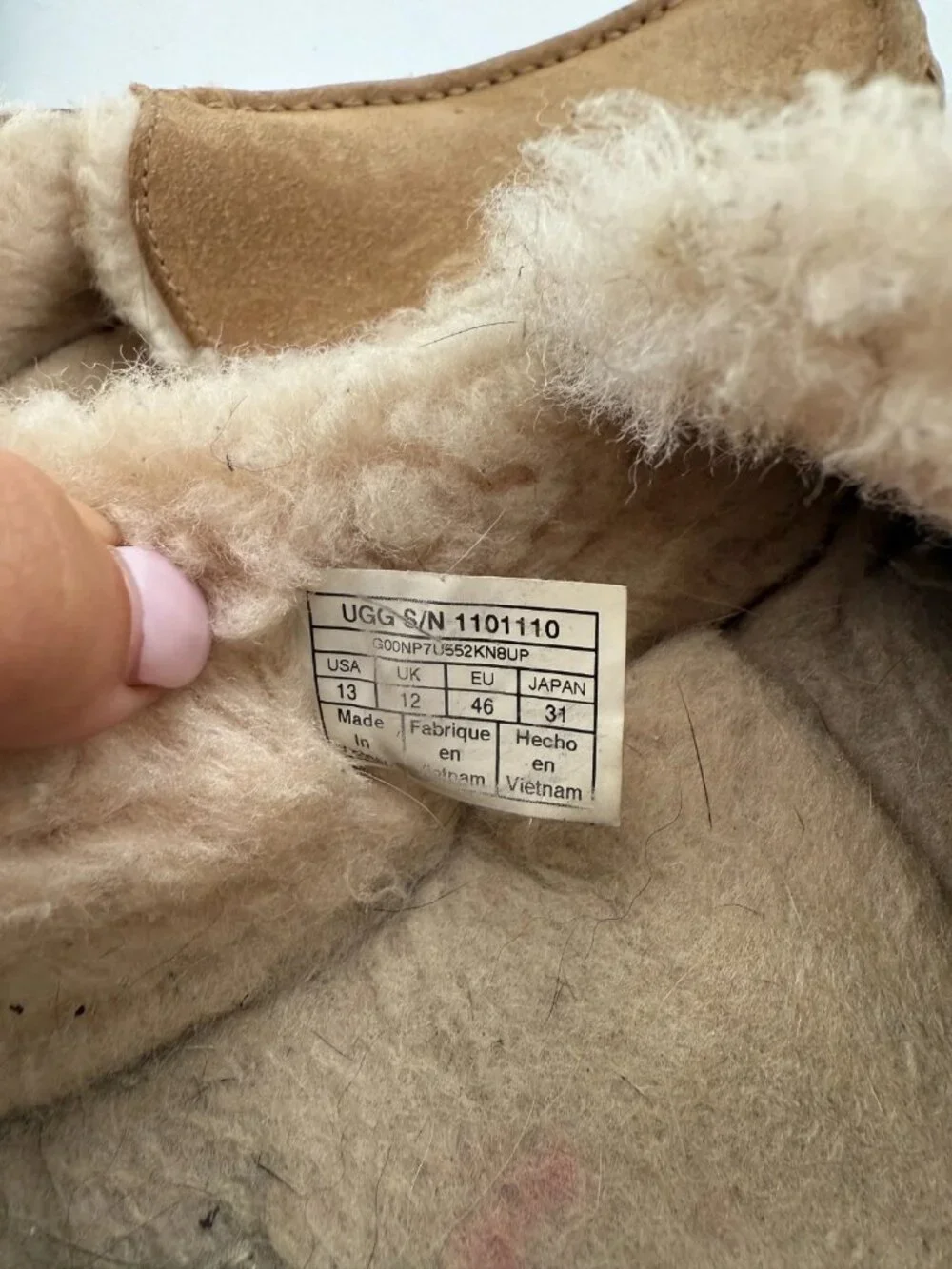 WORN UGG Ascot Slipper Chestnut 1101110-CHE Men's Size 13 No Box